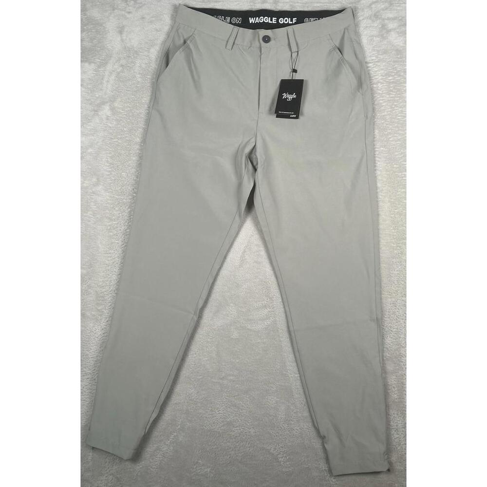 Waggle Greenside Joggers Mens 30x8 (31x27) Golf Performance Stretch Gray NEW $85